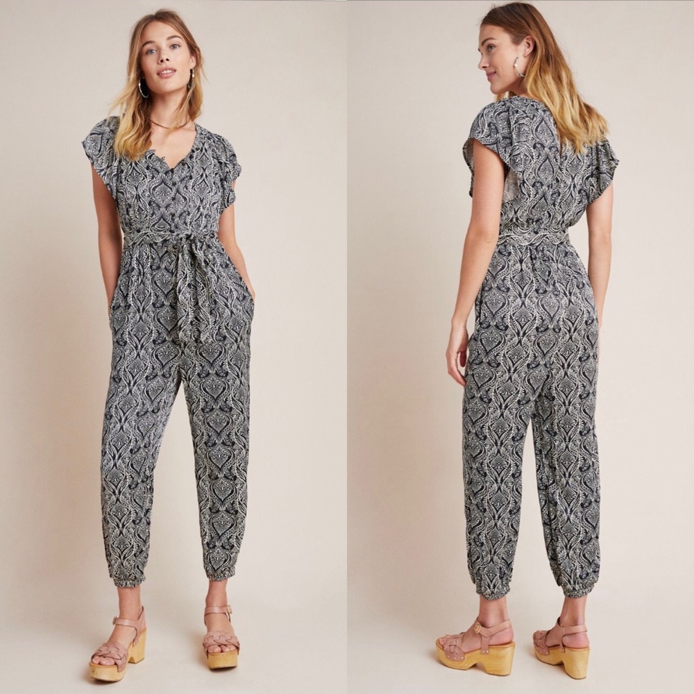 Anthropologie Zadie Silk Jumpsuit NWT